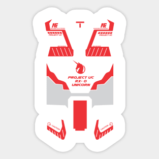 gundam unicorn rx 0 Sticker